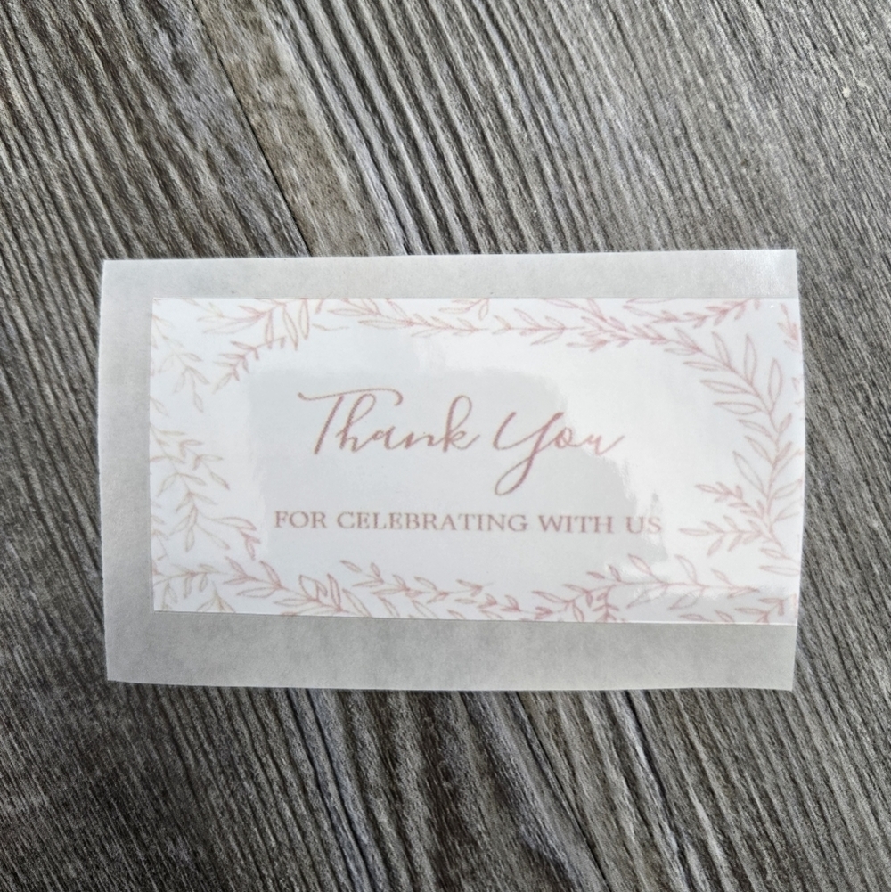 Elegant Thank You Stickers